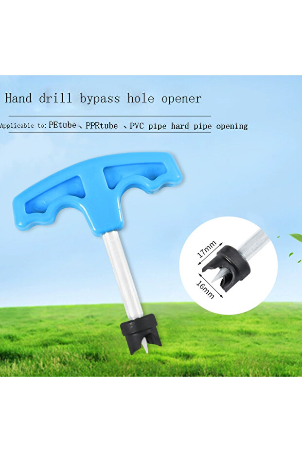 16mm Hole Opener Tool Bypass Hole Punch Agricultural and Forestry Irrigation Manual Drill Bit Greeni