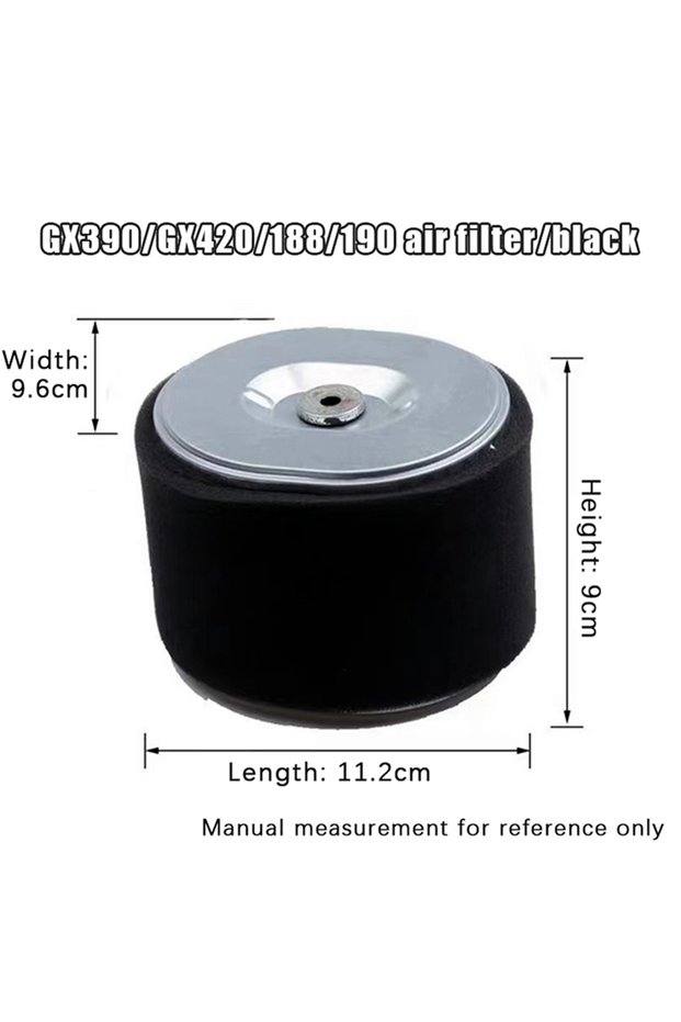 188 Black Gasoline Engine Air Filter Element For GX270/GX390/GX420 Gasoline Engine Repairing Replace