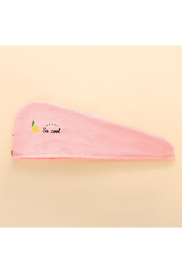 Pink 1pc Soft Quick-Dry Hair Towel - Absorbent Hair Drying Wrap for Women Girls, Bathroom Essential