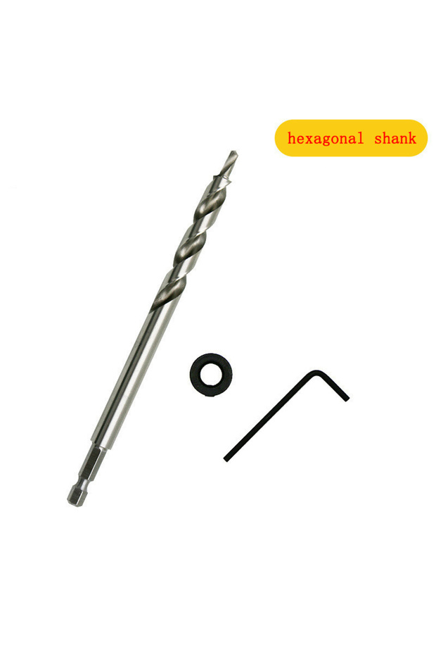 مثقاب لولبي سداسي الساق مع محدد موضع للثقب الدقيق لجهاز Kreg Jig Guide لعمل ثقوب الجيب اليدوية