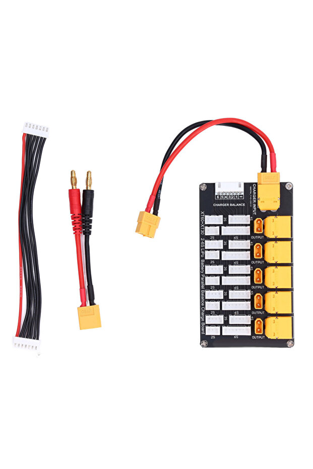 لوحة شحن بطارية ليثيوم B6، لوحة شحن متوازية مع قابس XT30 وXT60، لبطاريات الليثيوم 2-6S