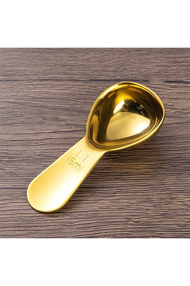 15ML Gold Stainless Steel Coffee Scoop, Coffee Scoops Short Handle, Tablespoon Measuring Spoons, for