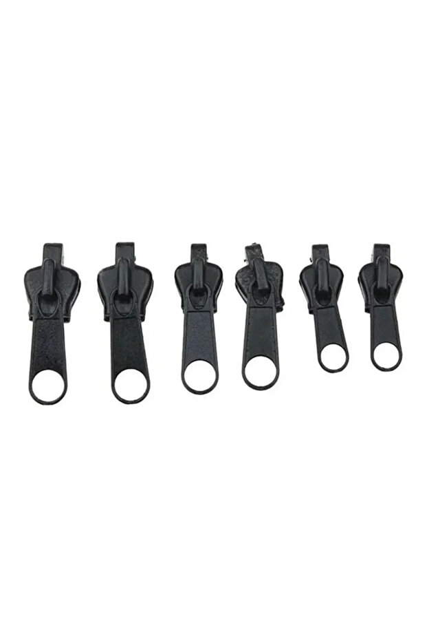 All black 6pcs 6-18Pcs New Instant Zipper Universal Instant Fix Zipper Repair Kit Replacement Zip Sl