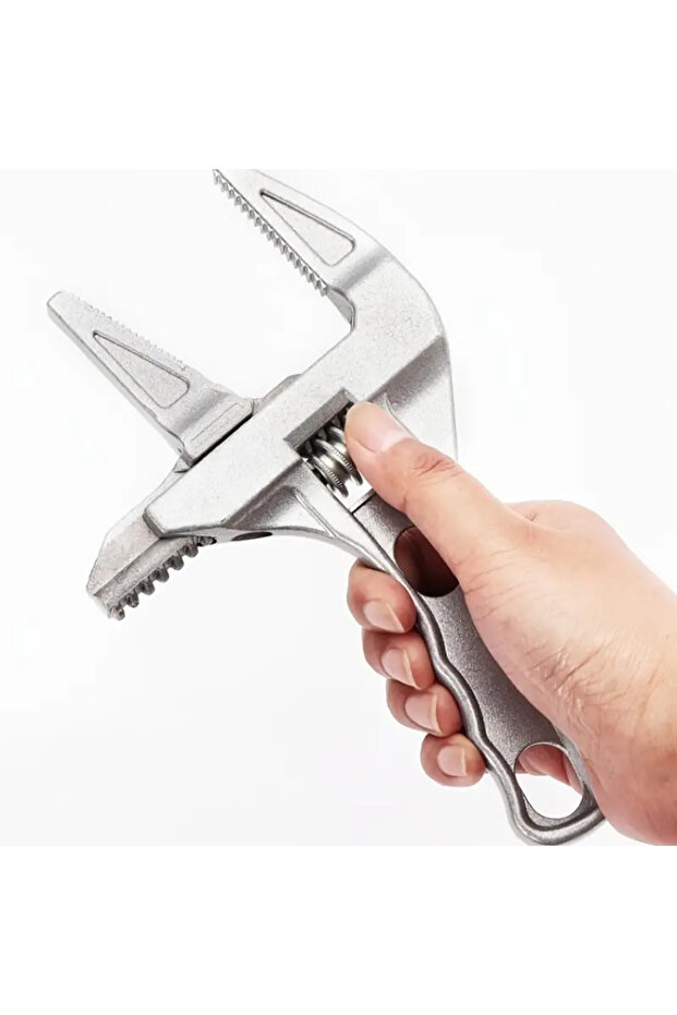 170g 7.8-Inch Silver Bathroom Adjustable Wrench, 6-68mm Mini Adjustable Wrench, Multifunctional Alum