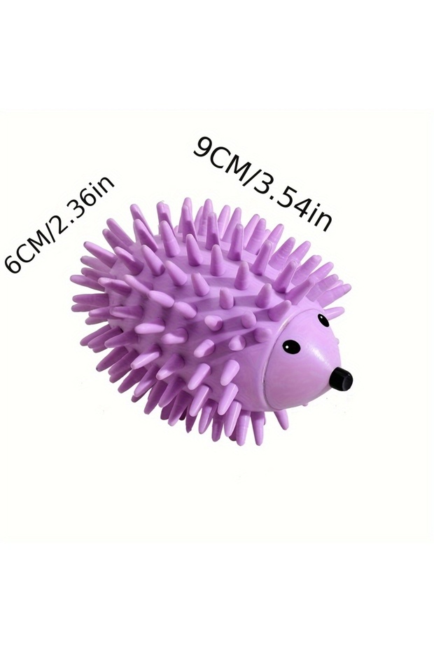 PURPLE Reusable Hedgehog Laundry Ball - Cute Anti Tangling and Wrinkle Free Plastic Assistant for Wa
