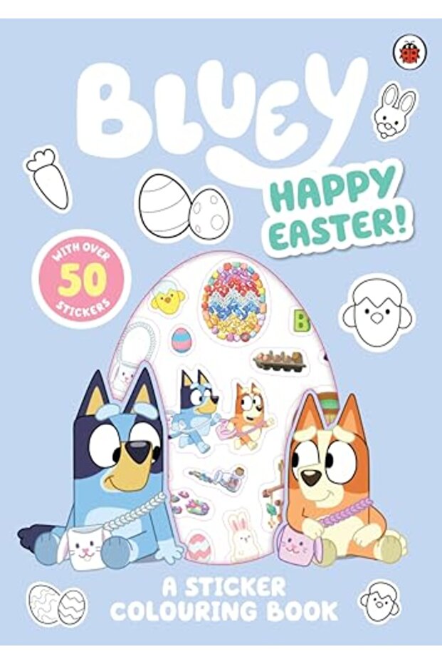 Bluey: Happy Easter!: A Sticker Colouring Book