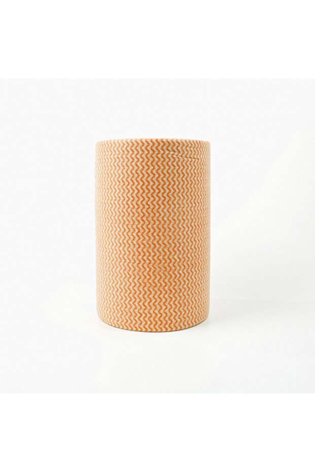 Orange Disposable Thickened Kitchen Rags 40 Sheets Per Roll Reusable Multi Purpose Dry Wet Dual Use