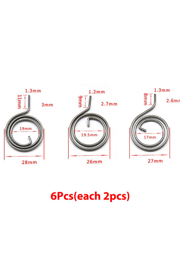 A2-3pcs 3 قطع 26 مم 27 مم 28 مم أدوات زنبركية ملفوفة بمقبض سلكي مسطح لقفل الباب