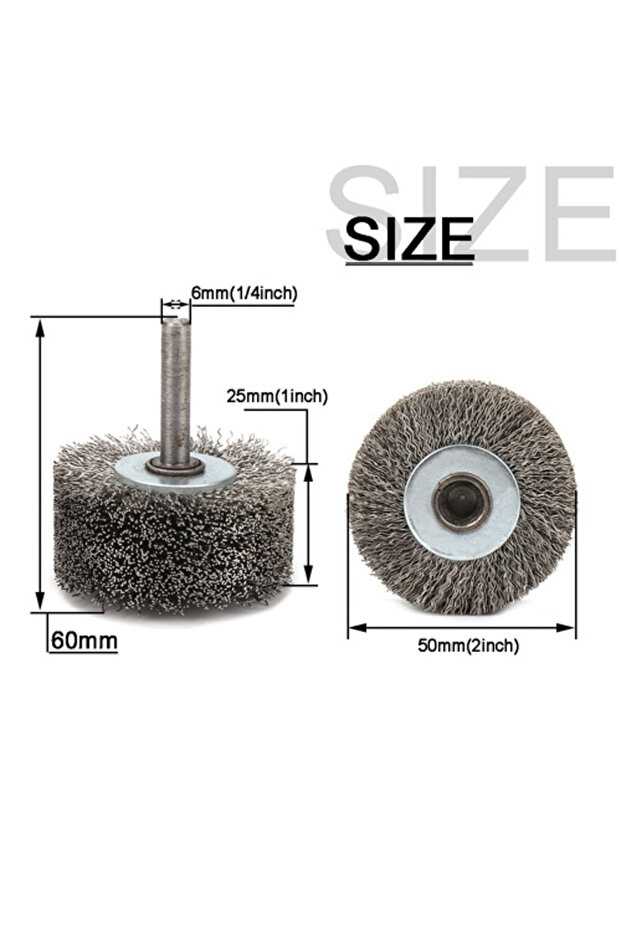 1pc 50mm 1PC Wire Brush Wheel High Hardness 50mm Stainless Steel Polishing Rotary Tool for Rust Remo