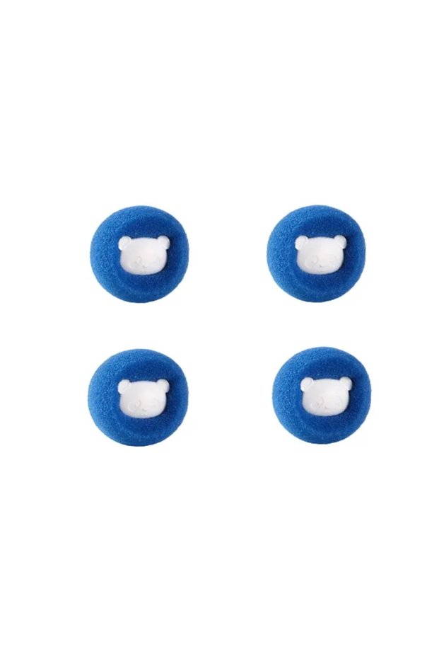 4Pcs Blue Pet Hair Remover Laundry Balls Sponge Cleaning Ball Reusable Washing Machine Filter For Ca