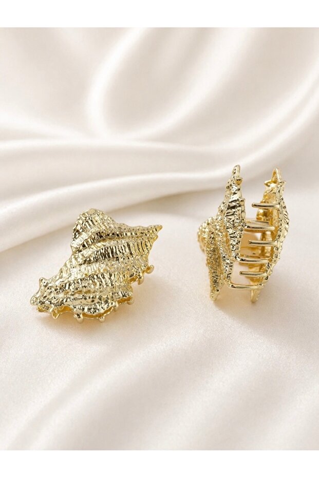 Gold Kıskaç Midye Buckle (1 Piece) 7 cm