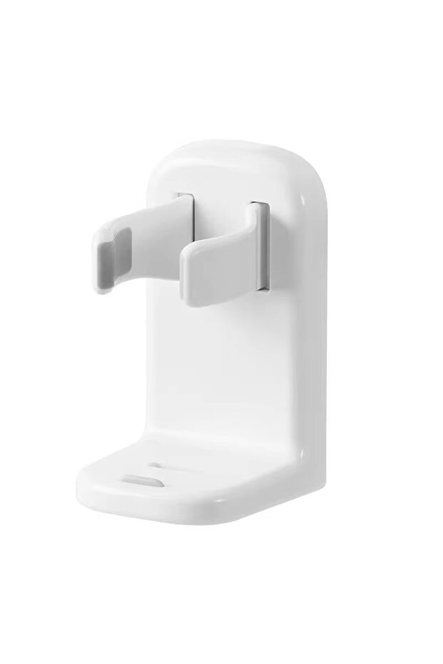 White White Electric Razor Holder Non-punching Spring Clip Storage Rack Strong Load-bearing Anti-fal