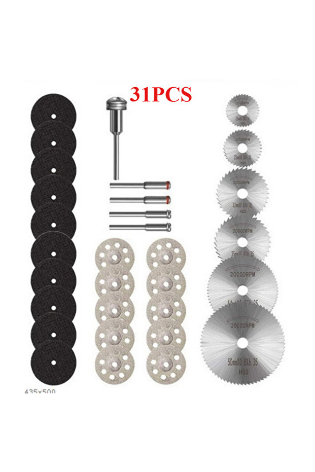 31pc Diamond Cutting Discs Sanding Grinding Wheel Circular Saw Blade Woodworking Metal Dremel Min...