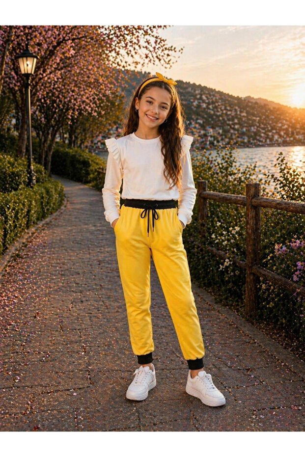 Children's Tie-Up Trackpants (C23-0010A)