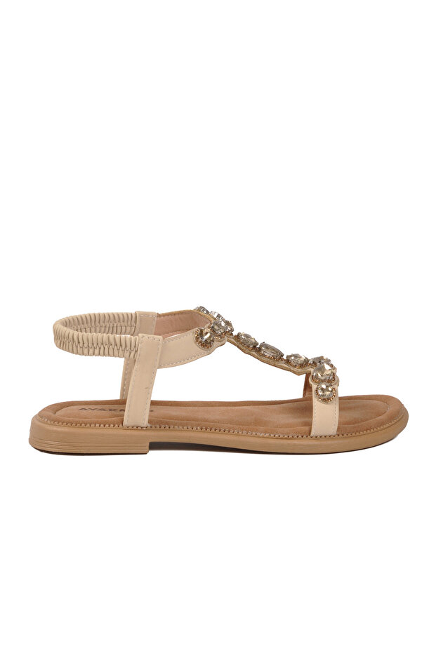 Beige Comfortsole Sole Women's Sandals 358165 Z
