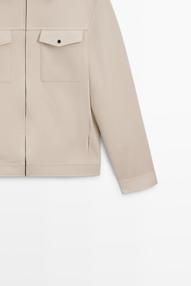 Cep detaylı total look ceket - 7