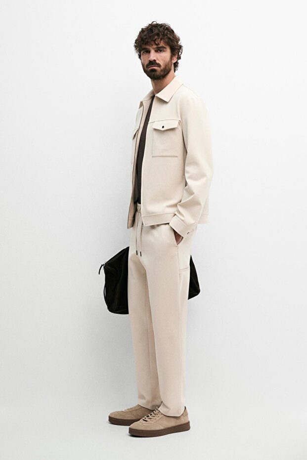 Cep detaylı total look ceket - 2