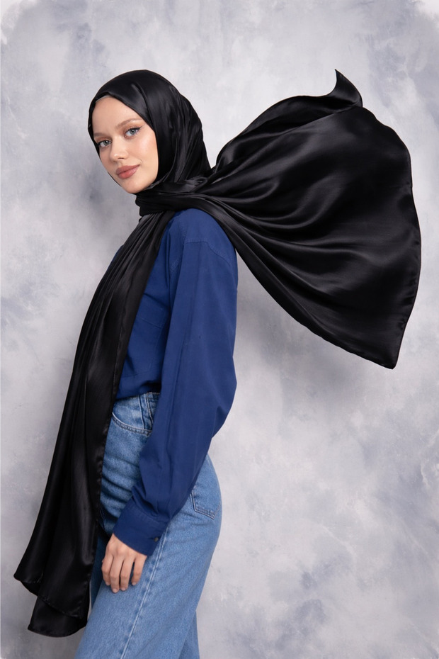 Women's Shawl Flora Shawl Plain Design, Silky Texture, Slightly Shiny, and Stylish Shawl Suitable for Daily and Special Occasions