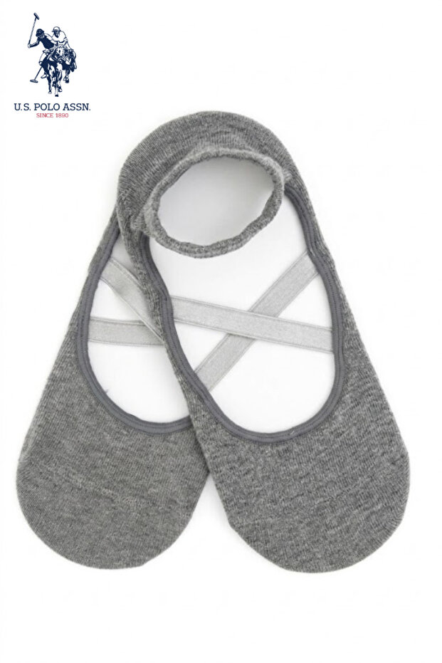 Gray Non-Slip Sole Socks for Yoga & Pilates - Uspa