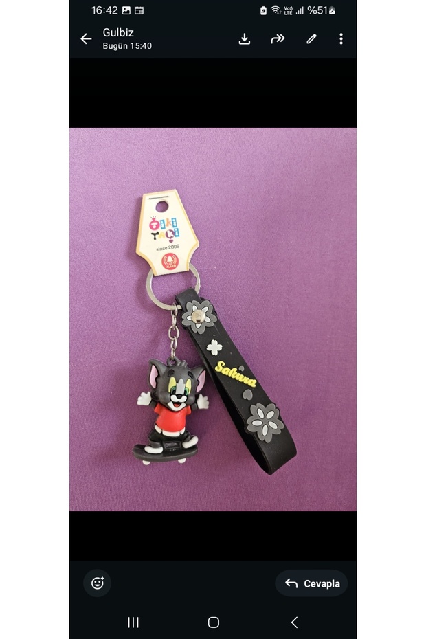 Keychain with Tom Logo
