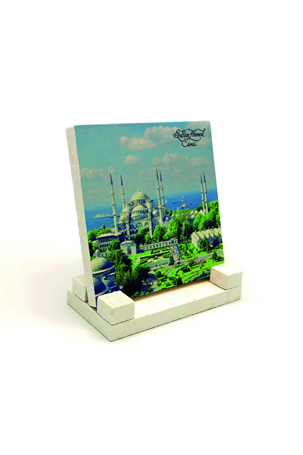 طاولة حجرية مطبوعة بتصميم مسجد السلطان أحمد 10×10 1G-SAC1