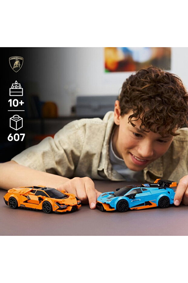 ® Speed Champions, Lamborghini Revuelto and Huracán STO 77238 toy, 607 pieces, 10 years+ - 3