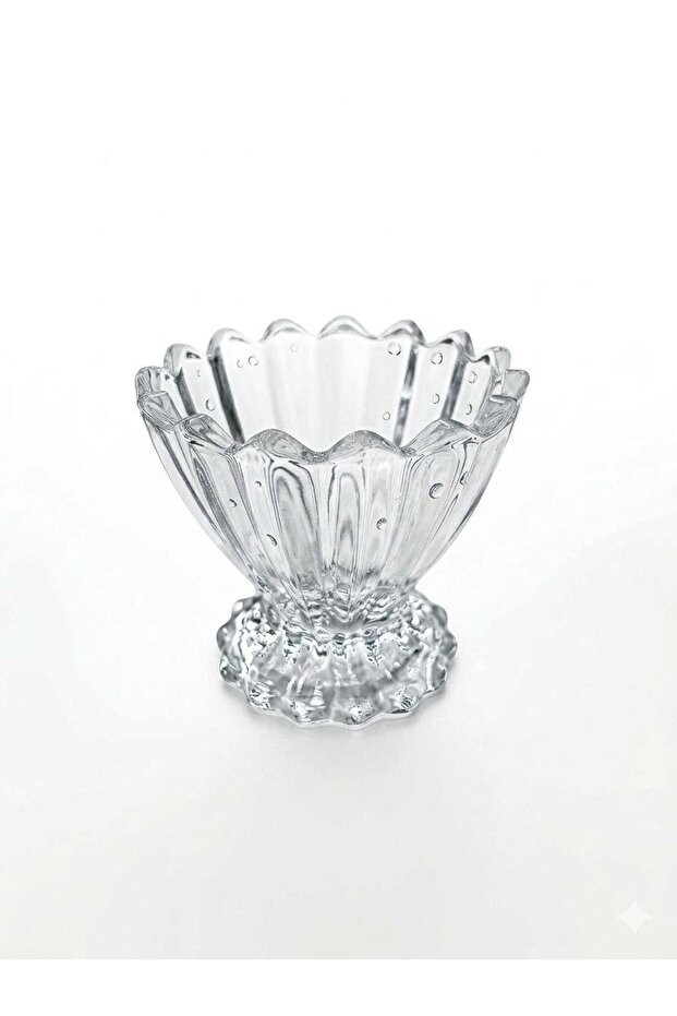 Nice 12-Piece Glass Bowl Set - Coffee Side Dish, Turkish Delight Bowl, Jam Bowl, and Ice Cream Cup - 8.5 cm