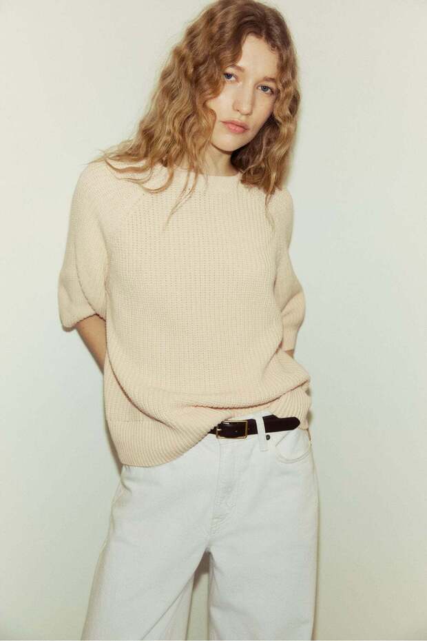 Rib-knit top