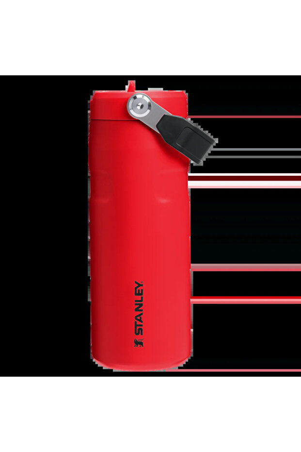 The Iceflow ™ Bottle Flip Straw 2.0 0.47L / 16oz Chili Black 10-12110-0211 Std