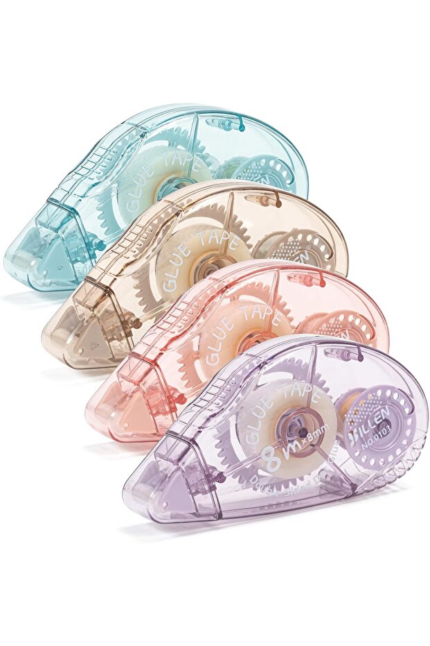 4 Pack Double Sided Tape Roller, Scrapbook Supplies, Glue Tape Roller for Crafts, Double-Sided Adhes