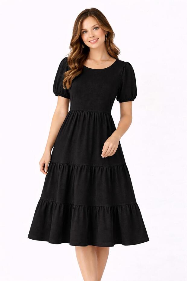 Half Sleeved Bella Layered Dress