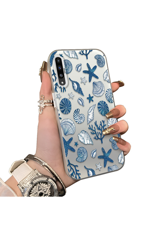 Samsung Galaxy A50/A50S/A30S Compatible Hard Acrylic Back Silicone Edge Lens Protection Stylish Print Case
