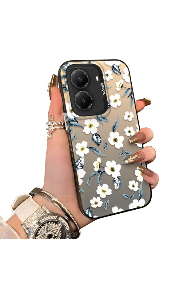 Xiaomi Poco X7 Pro Compatible Hard Acrylic Back Silicone Edge Lens Protection Case