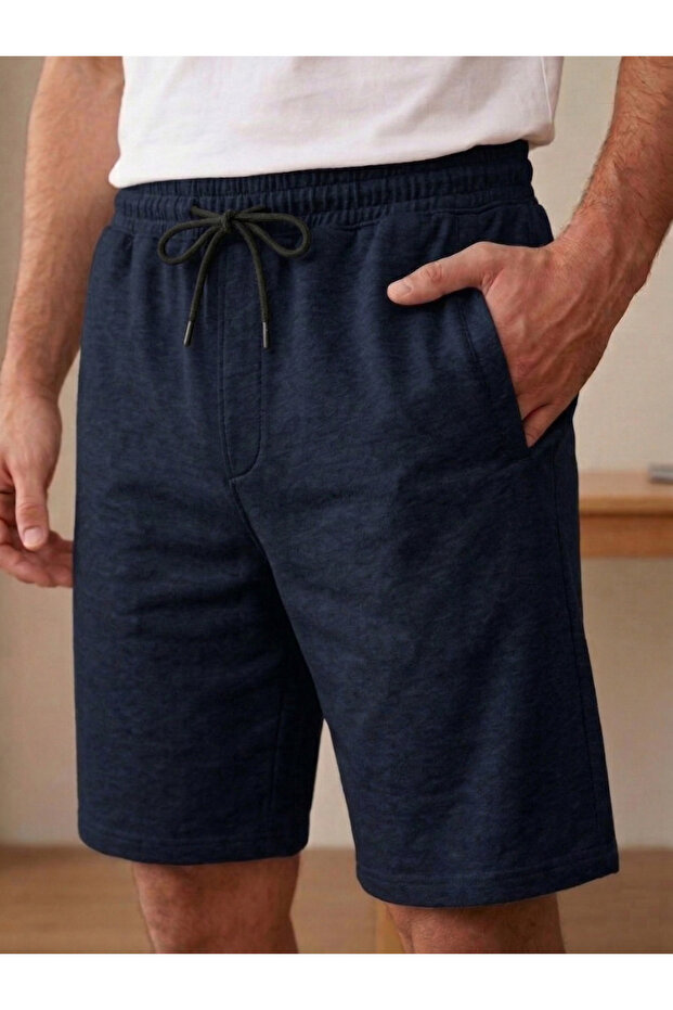 Men's Zippered Lycra Shorts with Fleto Pockets