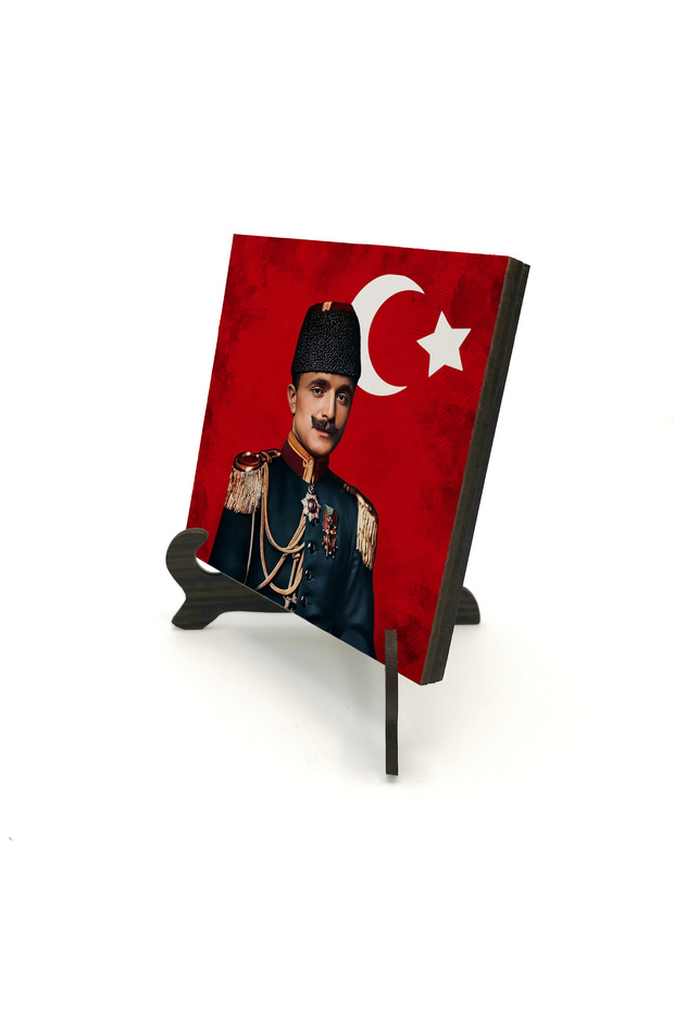 طاولة مكتبية من الخشب المضغوط (MDF) مطبوعة بتصميم إينفر باشا مقاس 10×10 1G-Enver1