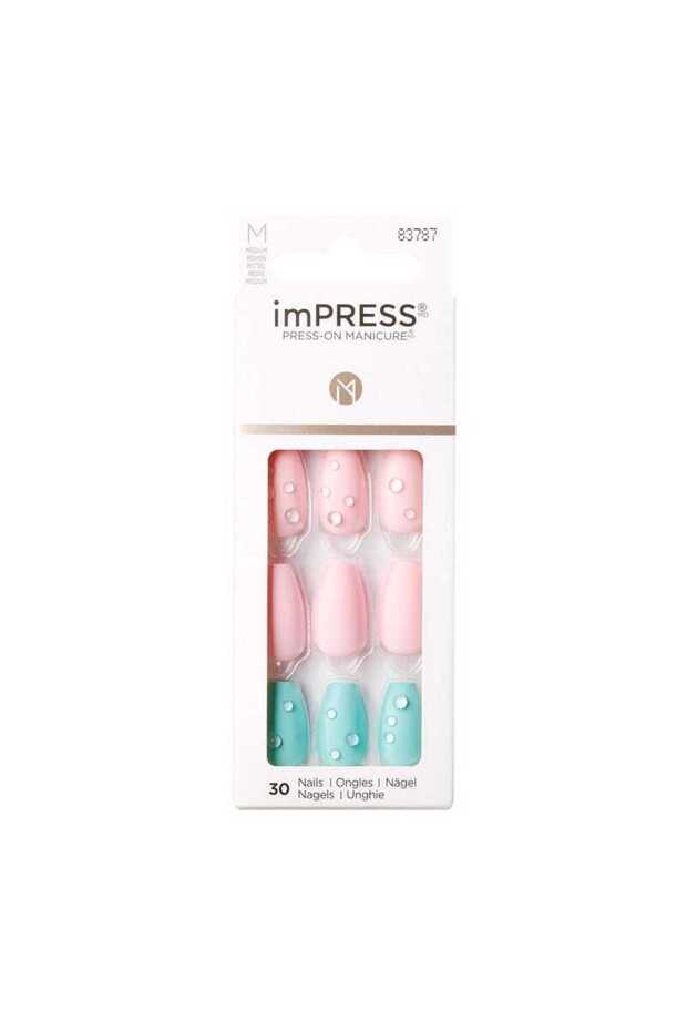 Impress Medium Nails Dew Drop Kimm06c