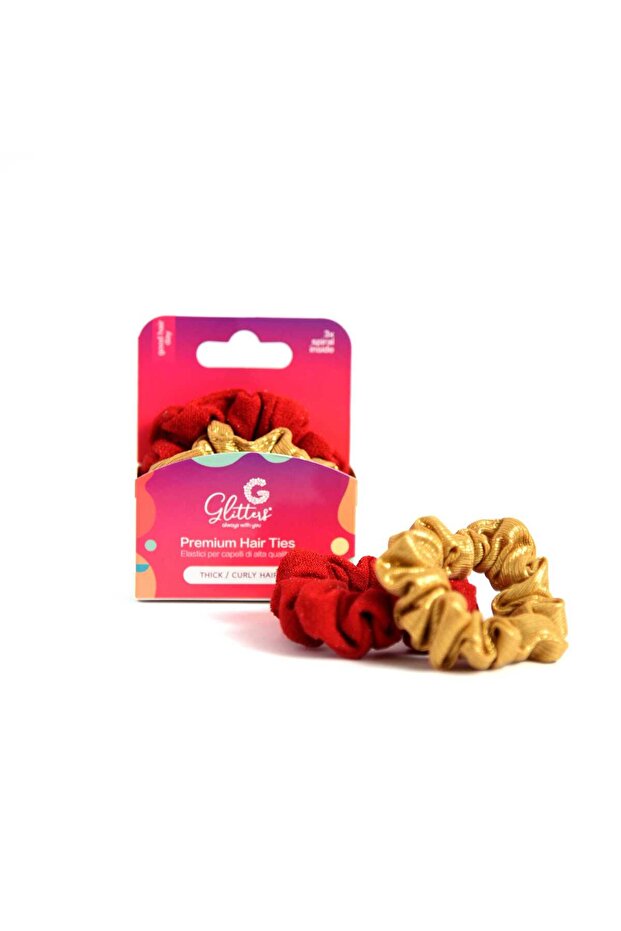 Spiral Scrunchie 2pc-Glt3060