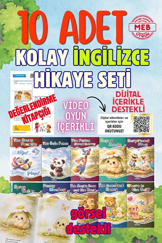newstep publishing ilkokul ingilizce Hikaye Seti 10 Kitap + Dijital içerik Star Series Story Books