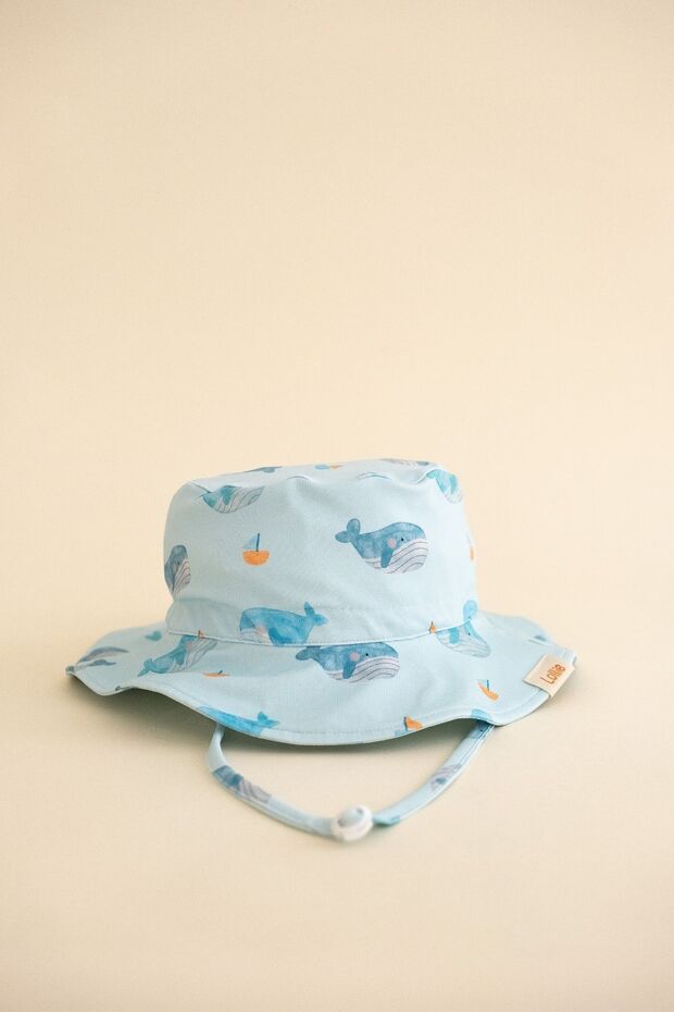 Uv Protection Sun Hat for Babies & Children - Whales