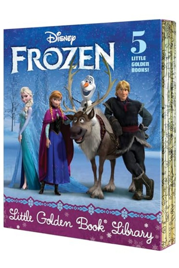Frozen Little Golden Book Library (Disney Frozen): Frozen; A New Reindeer Friend; Olaf's Perfect Day