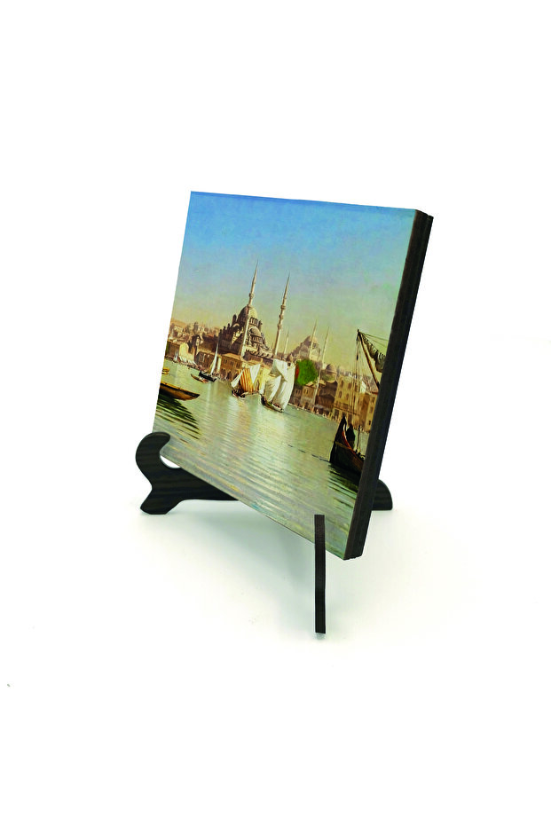 طاولة مكتبية من MDF مطبوع عليها مسجد ايمينونو الجديد 10x10 KRT-43