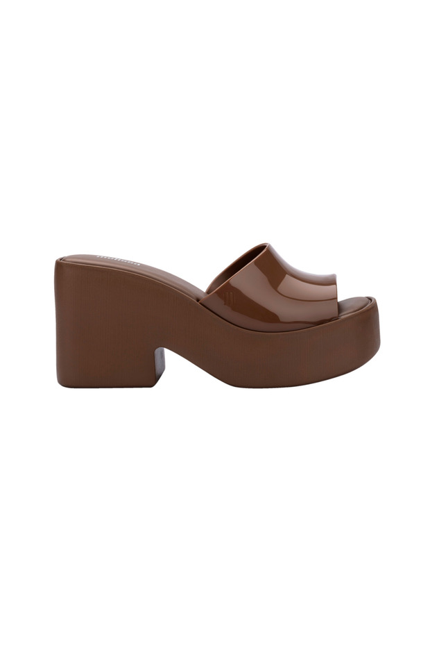 Posh Women's Brown Stylish Platform Slippers