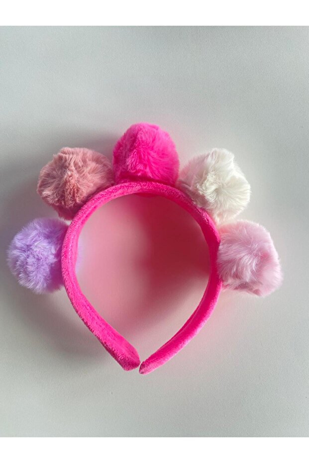 Colorful Pompom Girls' Crown
