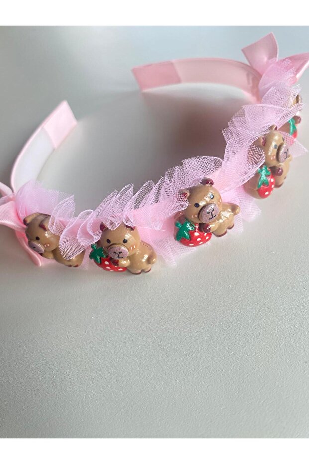 Cute Bear Figure Girl's Crown