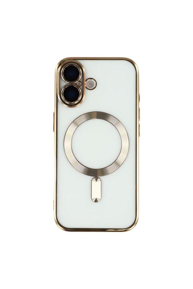 iPhone 17 (6.3”) Dazzling Color Magnet Clear TPU Glass Back Shockproof Cover with Camera Protection
