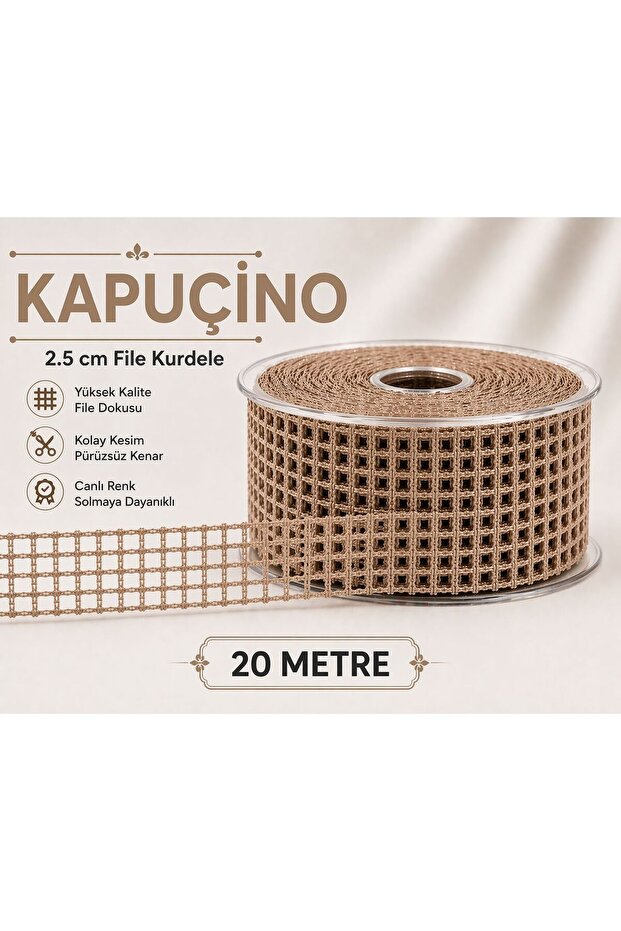 File Ribbon 2.5 cm 20 Meters, Bohça Dowry Special Day Gift Decoration Ribbon