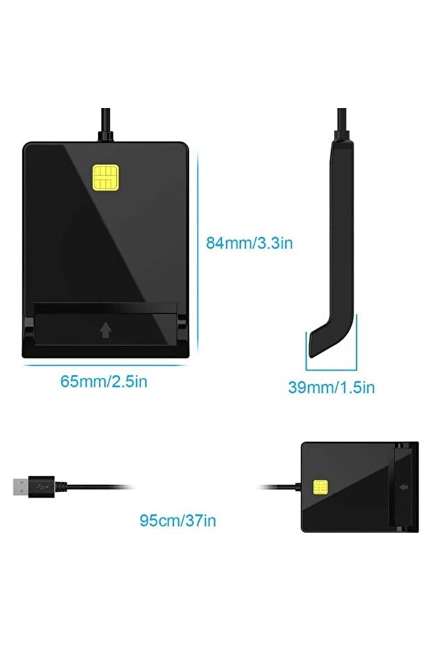 Pm-29960 USB Smart Card Reader Cac Reader - 3