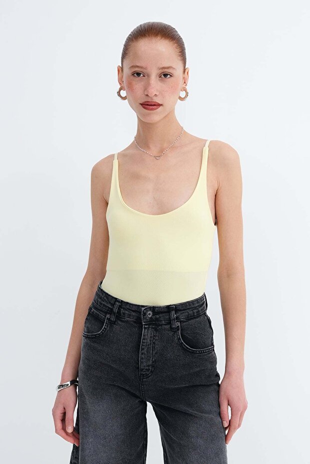 Adjustable Strap Bodysuit Z2011 - 1