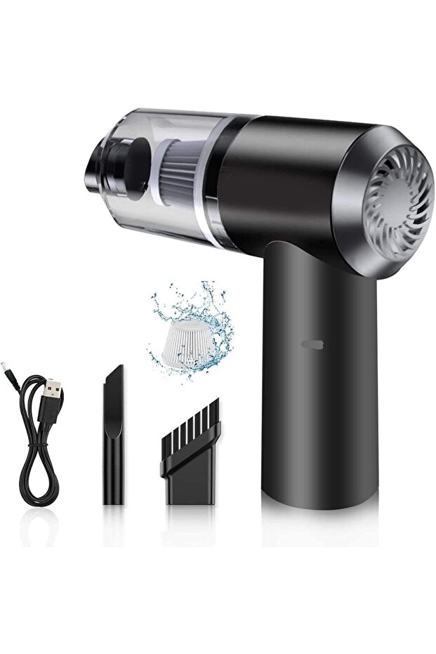 Portable High Power 2 in 1 Car Vacuum Cleaner | USB Rechargeable Wireless
