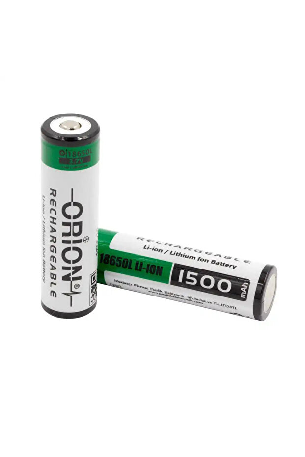 Orion 18650L 3.7V 1500 Mah Şarj Edilebilir Pil (Başlıklı)
